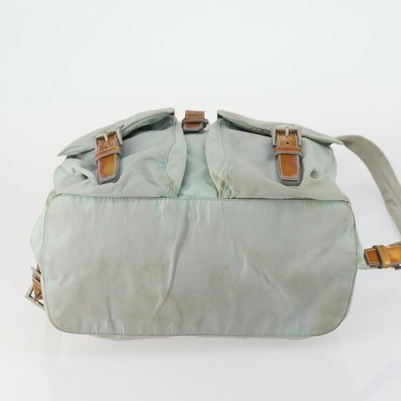 PRADA Backpack Nylon Light Blue Silver Auth 151340 main image 15
